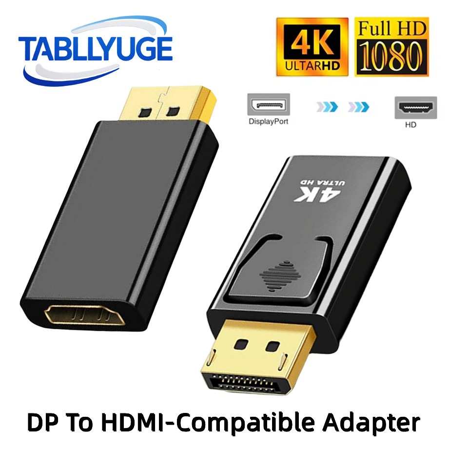 Home Cinema Projector 4K - 4K/1080P DP DisplayPort to HDMI 互換アダプター