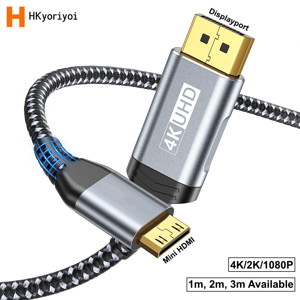 Home Cinema Projector 4K - DisplayPort からミニ HDMI ケーブル UHD 4K