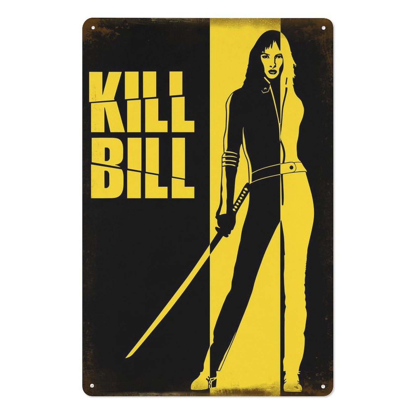 Home Cinema Decor - キル・ビル映画メタルティンサインポスター絵画サイン面白い壁ヴィンテージアート装飾レトロプラークホームバーパブクラブカフェ装飾用