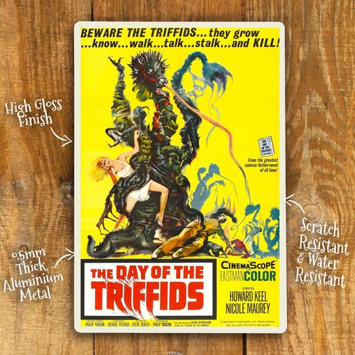 Home Cinema Decor - ホーム ウォールアート メタルサイン ポスター トリフィッドの日 SF映画