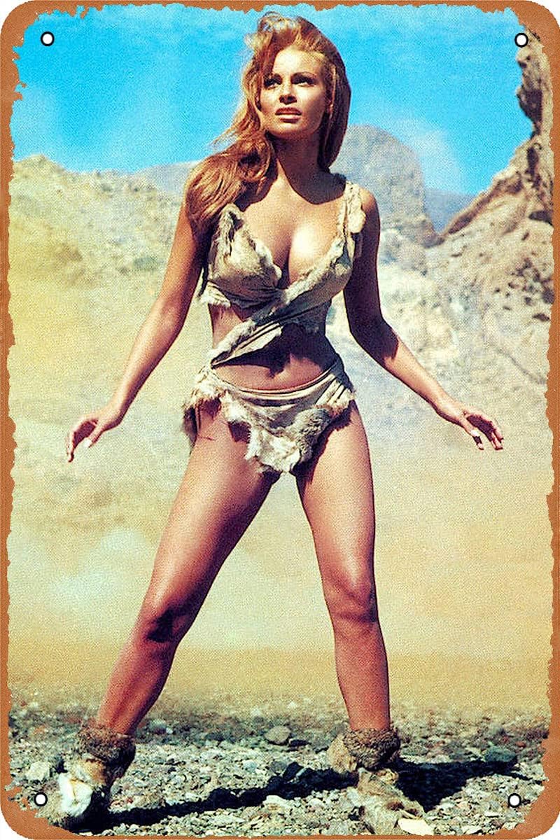 Home Cinema Decor - 紀元前1年 1966 クラシック映画ポスター ラクエル ウェルチ メタルサイン