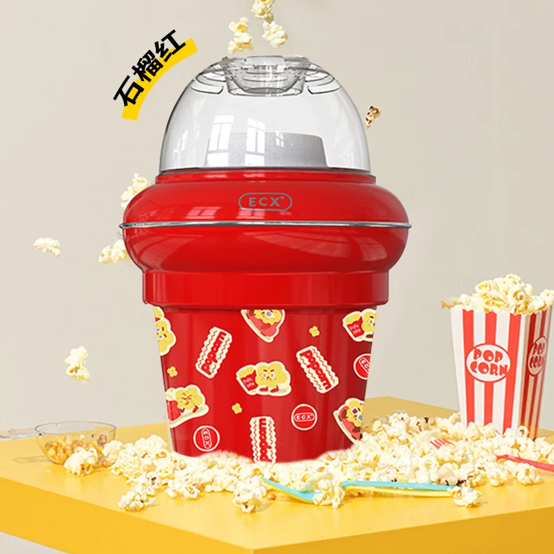 Popcorn Machine Home - 220V ECX 自動ポップコーンメーカー小型電気コーンポッパーマシン家庭用子供の誕生日プレゼント CAW
