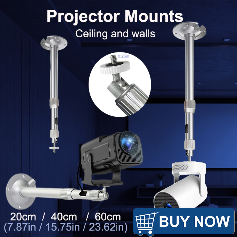 Projector Tripod Stand - DITONG プロジェクター三脚 金属製 壁天井マウント 1/4 ホルダー