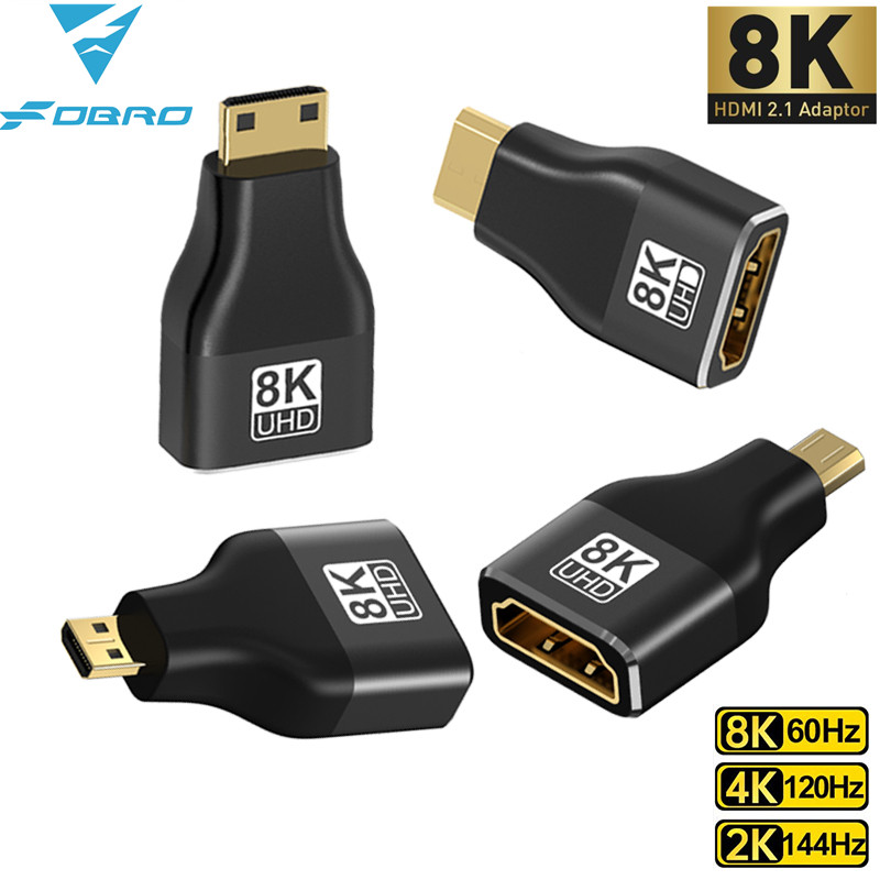 Home Cinema Projector 4K - HDMI 互換アダプターミニ/マイクロ HDMI から HDMI アダプター
