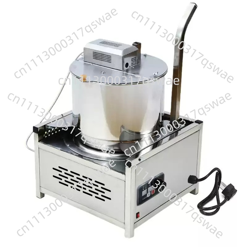 Popcorn Machine Home - 縦型電気ポップコーンマシン、ステンレス製加熱式ポップコーンメーカー、家庭用、商業用、映画館、パーティー用に最適
