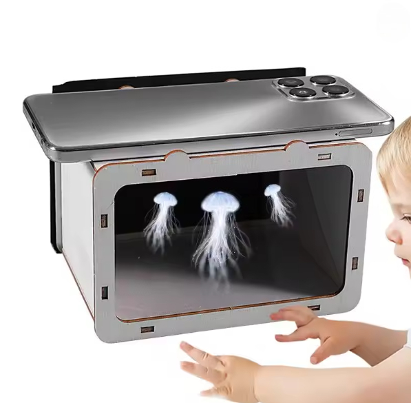 Home Cinema Experience - 1pc 3D ホログラフィックテレビシネマプロジェクタースマートフォンホログラムプロジェクター学生科学実験 DIY ホームシネマシアター