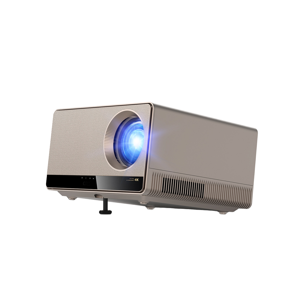 Home Cinema Projector 4K - ZXY 4K UHD 3840x2160解像度 ランププロジェクター 内蔵スピーカー、デュアルHDMI