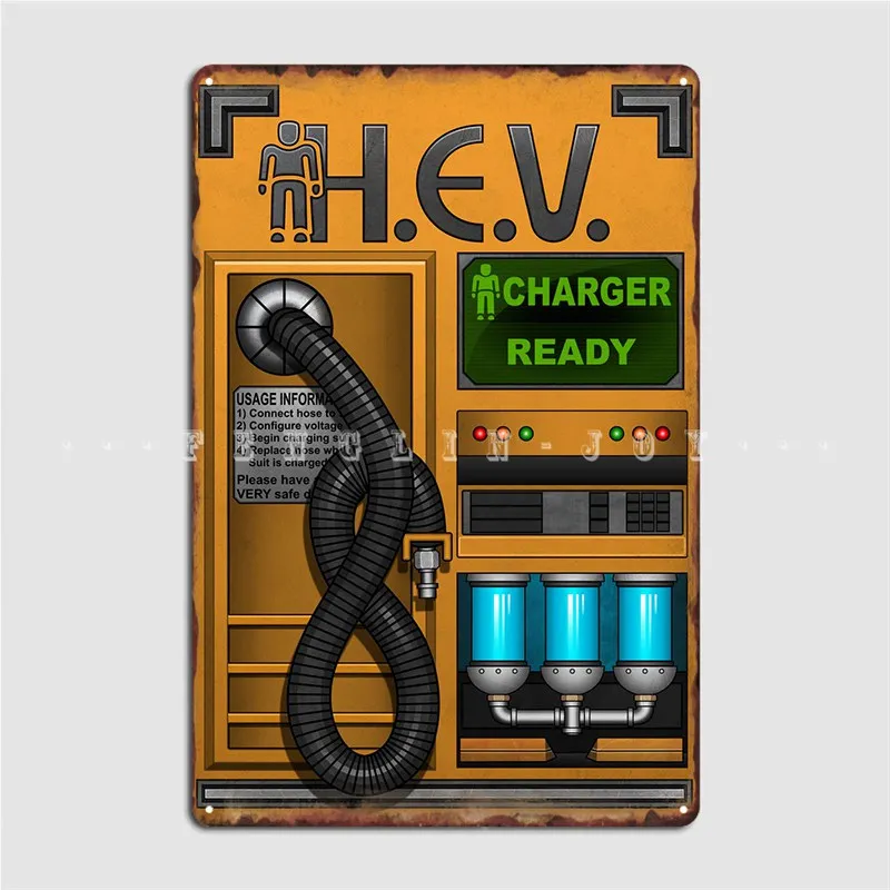 Home Cinema Decor - ハーフライフ HEV 充電器 メタルサイン クラブ ホーム