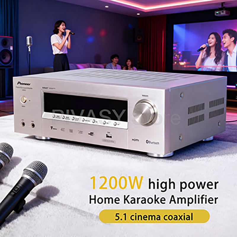 Home Cinema Onkyo 5.1 - 1200 ワットアンプ Bluetooth アンプ SNR85dB サウンドアンプ