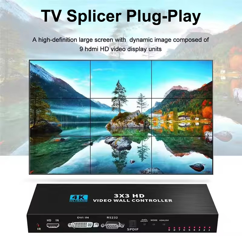 Home Cinema Video Processor - 4K HDMIビデオウォールコントローラー 3x3 2x3 2x2 ビデオウォールプロセッサー