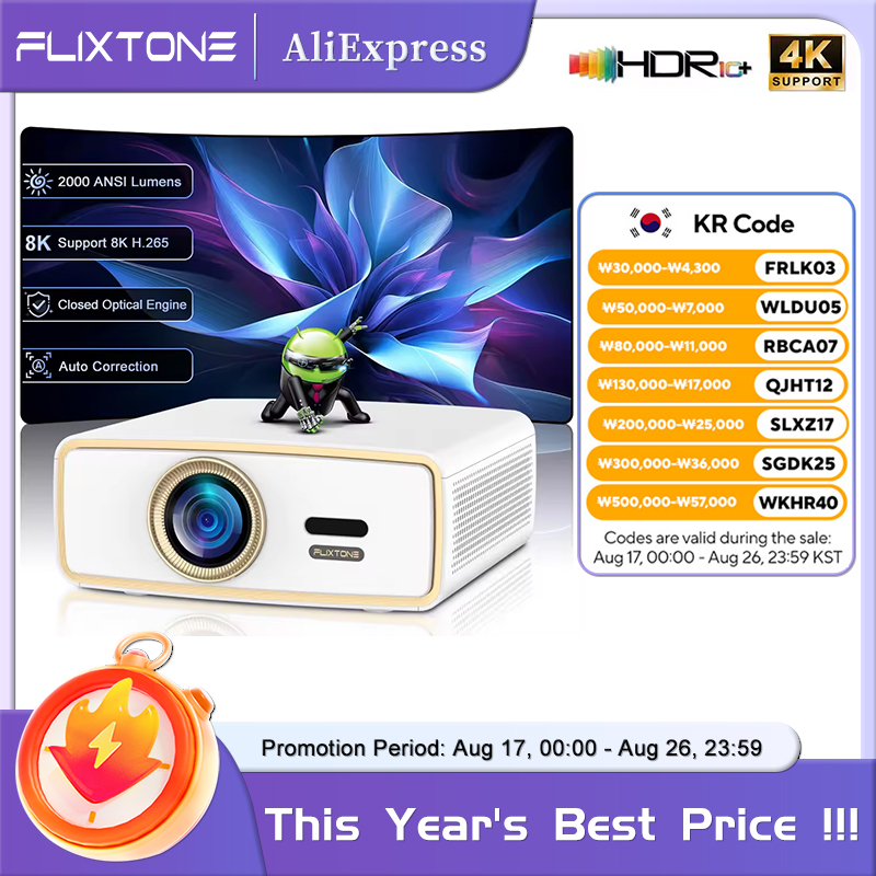 Home Cinema Setup - Flixtone E900 MINI ユース向けポータブルフルHDプロジェクター ビデオ HDR10