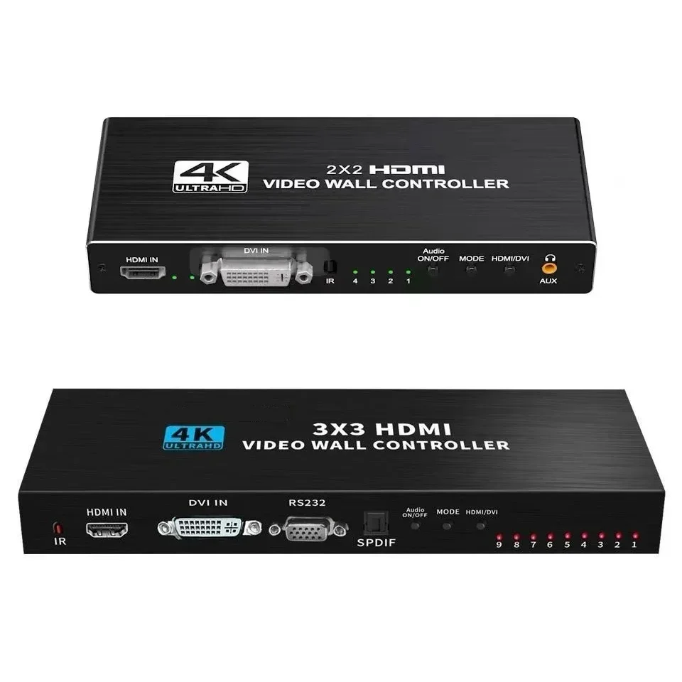 HDMIビデオウォールコントローラー,4K, 3x3,1x2 - Home Cinema Video Processor のレビューと価格