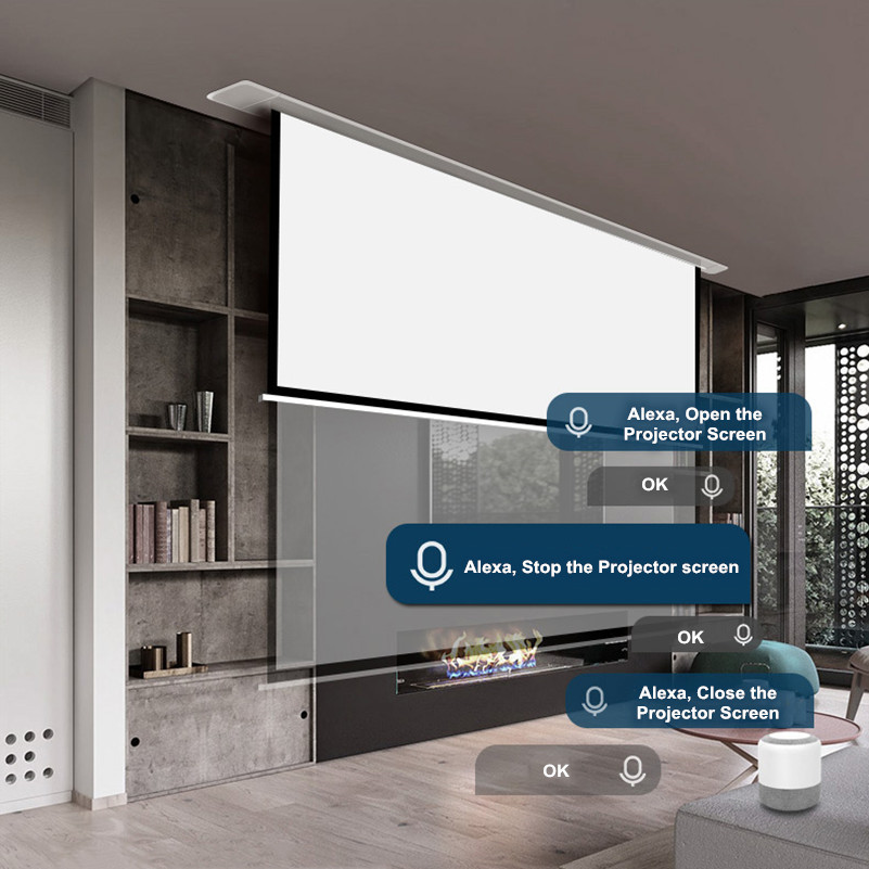 電動天井プロジェクタースクリーン,ホームシネマ用プロジェクシ - Home Cinema High End のレビューと価格