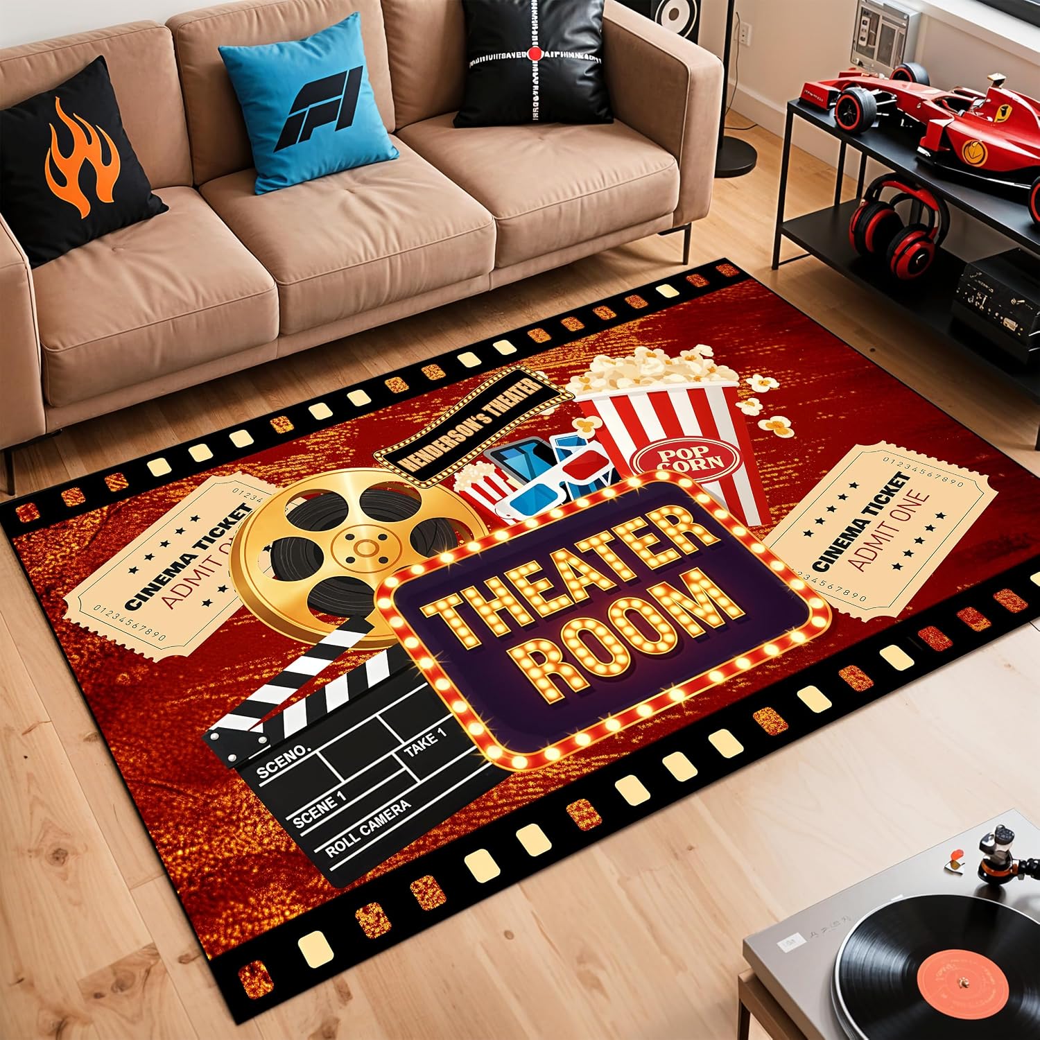 彫刻名入りシネマカーペット、ホームシアターメディアルーム用ソ - Home Cinema Experience のレビューと価格