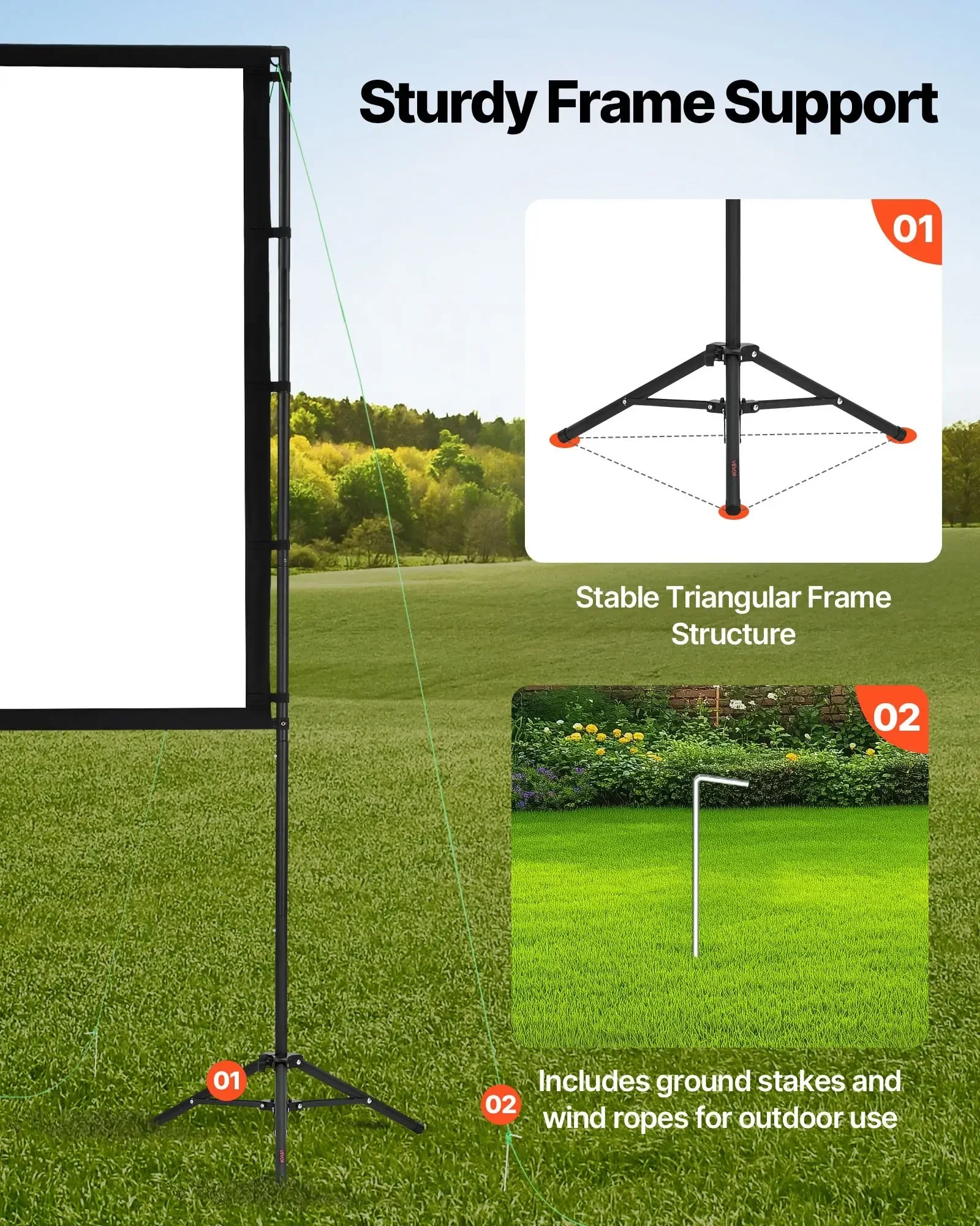 三脚式プロジェクタースクリーン（2つのスタンド付き）100イ - Projector Tripod Stand のレビューと価格
