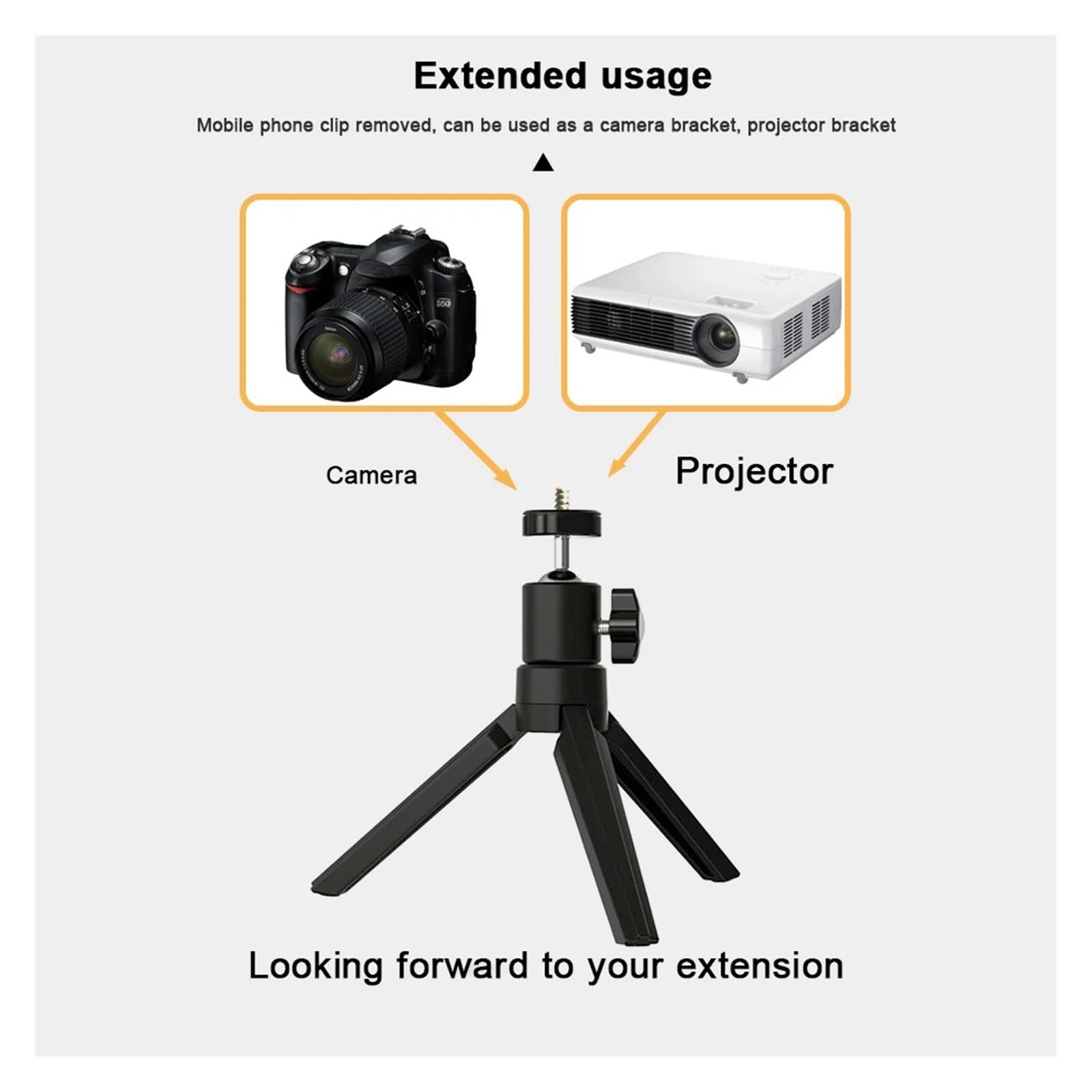 ミニプロジェクター三脚スタンド360 °   回転可能、高さ - Projector Tripod Stand のレビューと価格
