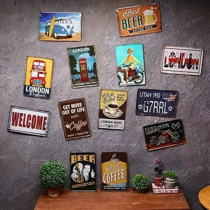 パレスチナ地図アラビア書道ポスターメタルサインガレージルーム - Home Cinema Decor のレビューと価格