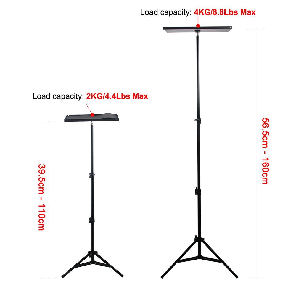 110 センチメートル 160 センチメートル調整可能なユニ - Projector Tripod Stand のレビューと価格