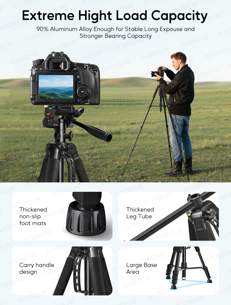 プロ仕様三脚 アルミ製 62インチ(158cm) 高さ調節可 - Projector Tripod Stand のレビューと価格