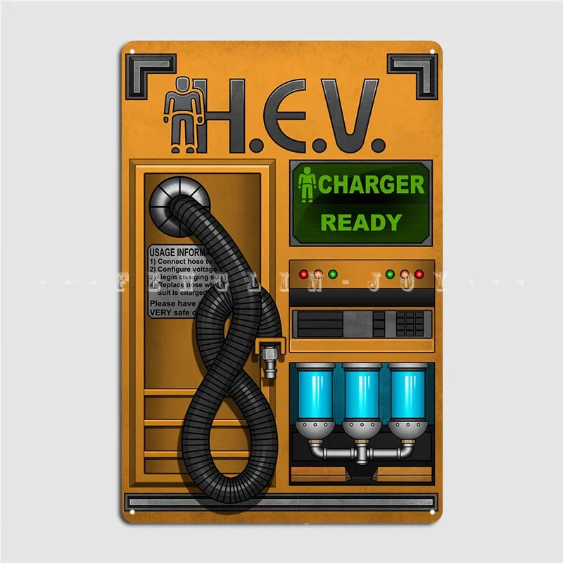ハーフライフ HEV 充電器 メタルサイン クラブ ホーム  - Home Cinema Decor のレビューと価格