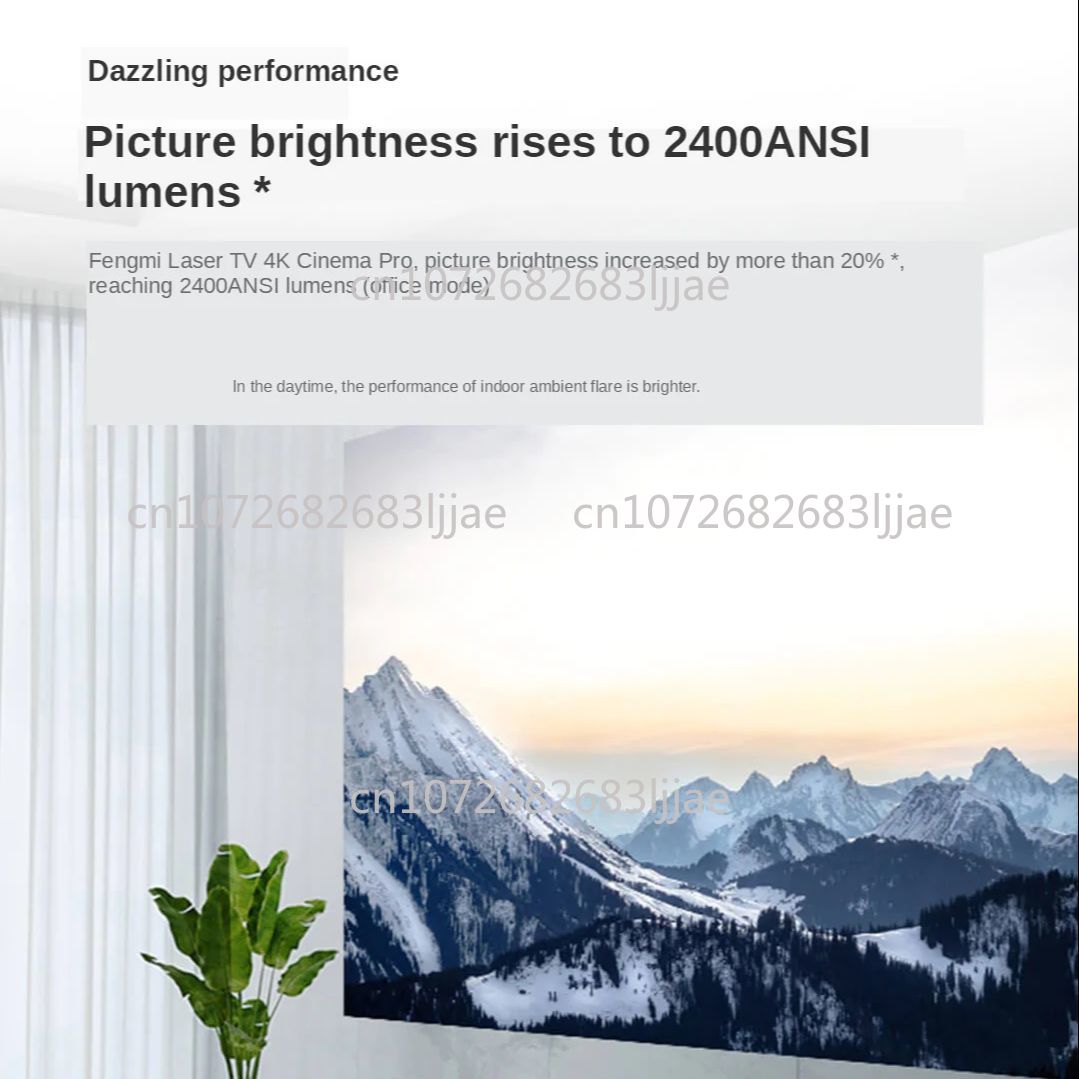 4Kシネマプロレーザー投影テレビ 2400ANSIルーメン  - Home Cinema Projector 4K のレビューと価格