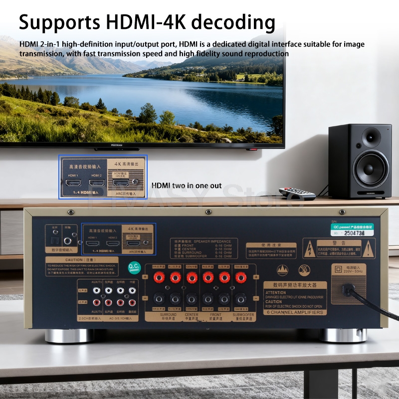 1200 ワットアンプ Bluetooth アンプ SNR8 - Home Cinema Onkyo 5.1 のレビューと価格
