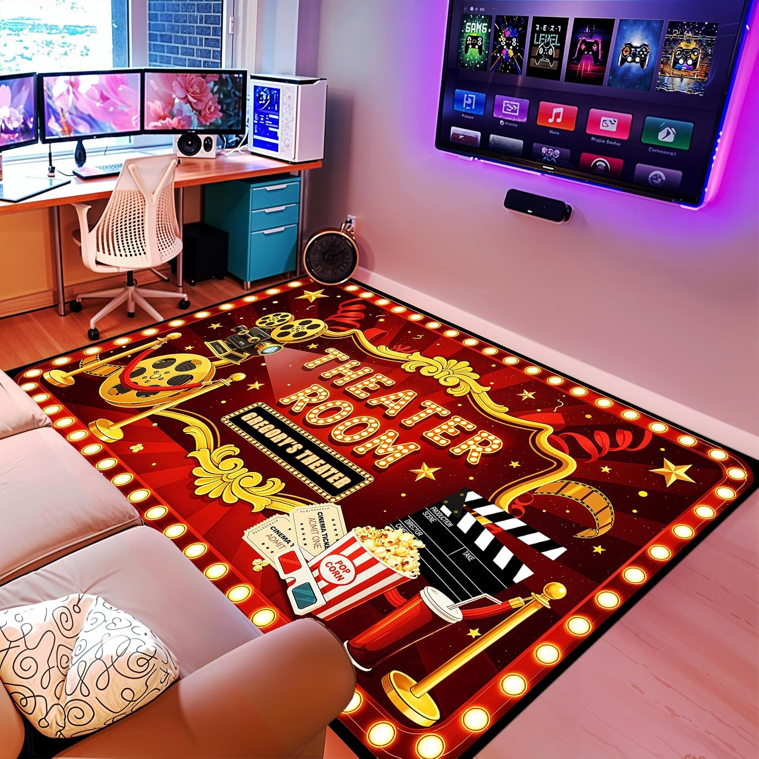 カスタムレタリングシネマラグ、ホームシアターメディアルーム用 - Home Cinema Experience のレビューと価格