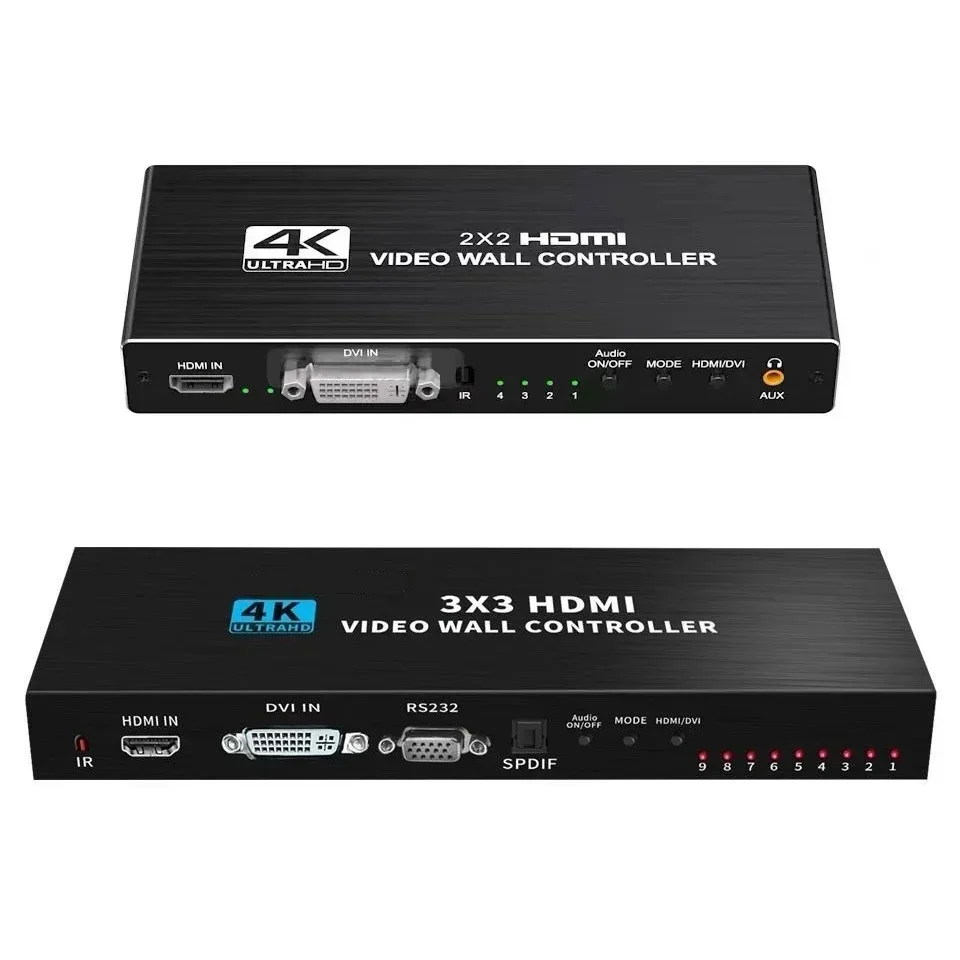 4K HDMIビデオウォールコントローラー 3x3 2x3  - Home Cinema Video Processor のレビューと価格
