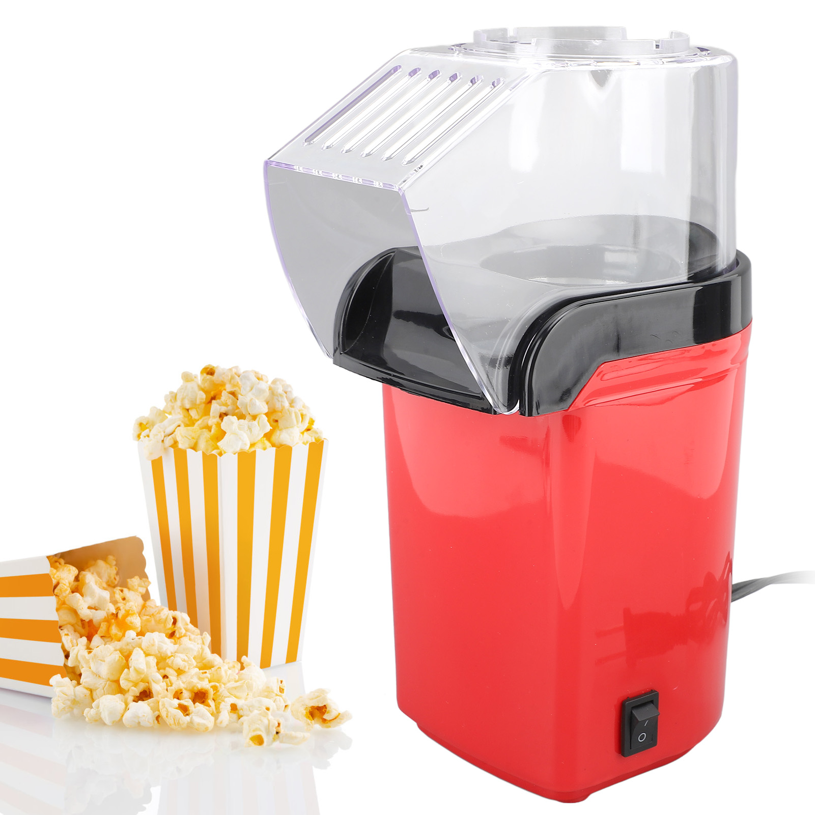 1200W電気熱風ポップコーンメーカー、オイルフリー、高速ポ - Popcorn Machine Home のレビューと価格